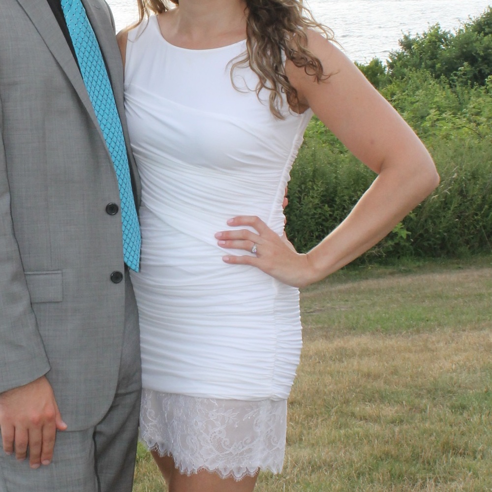 BCBG White Dress